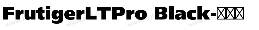 FrutigerLTPro Black字体转换